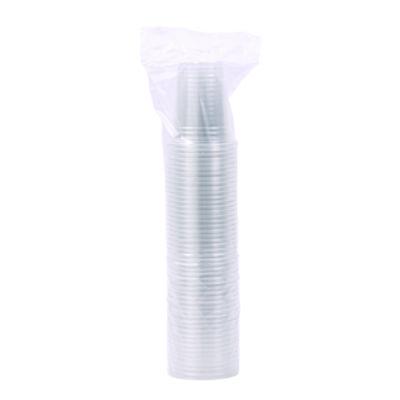 Clear Plastic Cold Cups, 12 oz, 50/Sleeve, 20 Sleeves/Carton
