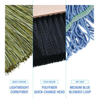 Cleaning Kit, Medium Blue Cotton/Rayon/Synthetic Head, 60