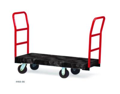 Heavy-Duty Platform Truck Cart, 1,200 lb Capacity, 24 x 48 Platform, Black