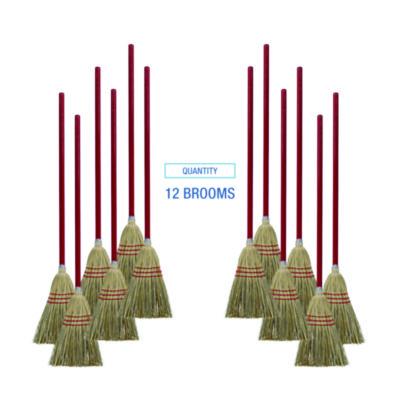 Corn/Fiber Brooms, Corn/Synthetic Fiber Bristles, 36