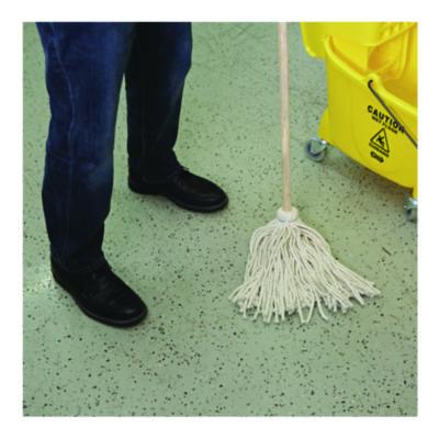 Cotton Deck Mop, #16 White Cotton Head, 50