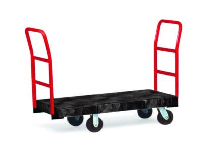 Heavy-Duty Platform Truck Cart, 1,200 lb Capacity, 24 x 48 Platform, Black
