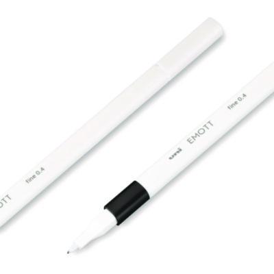 EMOTT ever fine Porous Point Pen, Stick, Fine 0.4 mm, Assorted Ink Colors, White Barrel, 40/Pack
