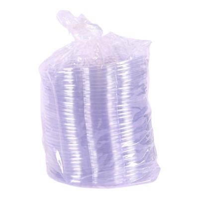 Renewable and Compostable Lids, Fits 24, 32 and 48 oz Salad Bowls, Clear, Plastic, 300/Carton