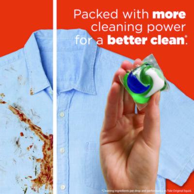 PODS Laundry Detergent, HE Compatible, Clean Breeze, 36 oz Tub, 42 Pacs/Tub, 4 Tubs/Carton