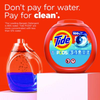 PODS Laundry Detergent, HE Compatible, Clean Breeze, 36 oz Tub, 42 Pacs/Tub