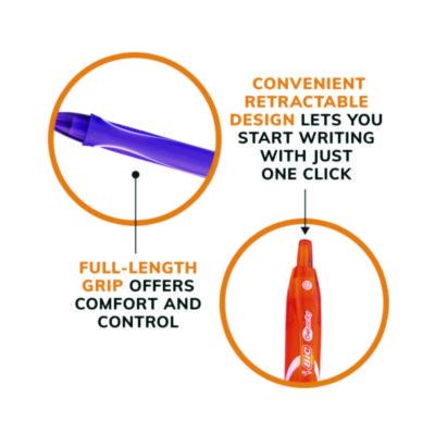 BIC Gel-ocity Quick Dry Gel Pen, Retractable, Medium 0.7 mm, Assorted Ink and Barrel Colors, 16/Pack (BICRGLCGA16AST) BICRGLCGA16AST