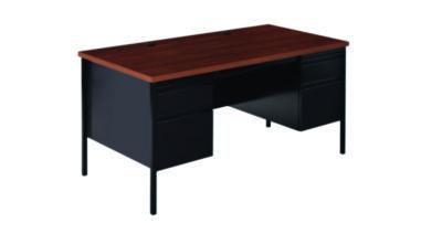 Double Pedestal Steel Desk, 60