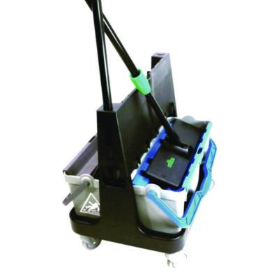 OmniClean Dual Bucket Kit, 1.5 gal, Black/Blue/Gray