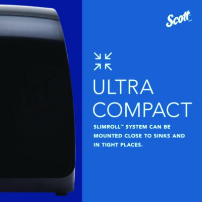 DISPENSER,TOWEL,SLIMRL,BK