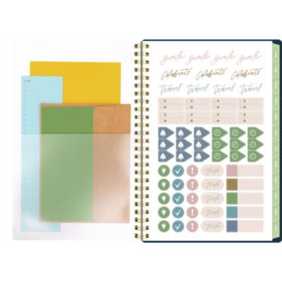 Leah Bisch Weekly/Monthly Floral Planner, Floral Artwork, 8.5