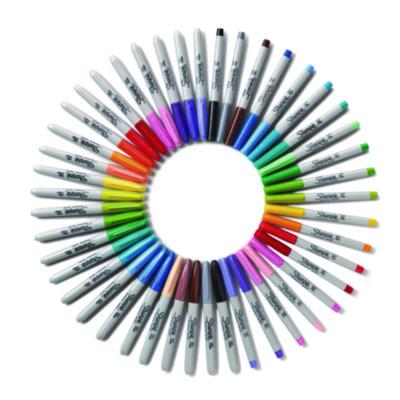 Permanent Markers Ultimate Collection with Cosmic Colors, Assorted Tip Sizes/Assorted Tip Types, Assorted Colors, 45/Pack