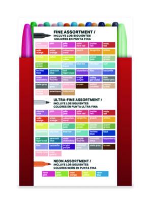 Permanent Markers Ultimate Collection, Assorted Tip Sizes/Types, Assorted Colors, 115/Pack