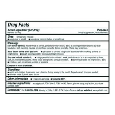 Triple Action Cough Drops, Cherry, 30/Bag, 12 Bags/Box