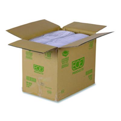 Renewable and Compostable Rectangular Deli Containers with Lid, 12 oz, 2 x 4 x 2, Clear, Plastic, 100/Pack, 3 Packs/Carton