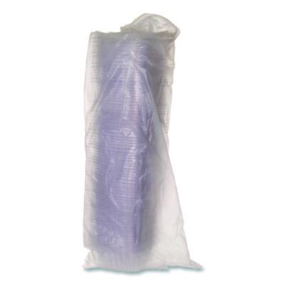 Renewable and Compostable Rectangular Deli Containers with Lid, 12 oz, 2 x 4 x 2, Clear, Plastic, 100/Pack, 3 Packs/Carton