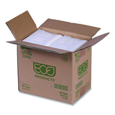 Plantware Compostable Soup Spoon, Heavyweight, Plastic, White, 50/Pack, 20 Packs/Carton