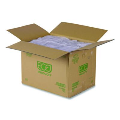 Renewable and Compostable Lids, 7.86 x 7.86 x 1.64, Clear, Plastic, 200/Carton