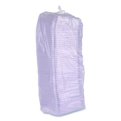 Renewable and Compostable Lids, 7.86 x 7.86 x 1.64, Clear, Plastic, 200/Carton