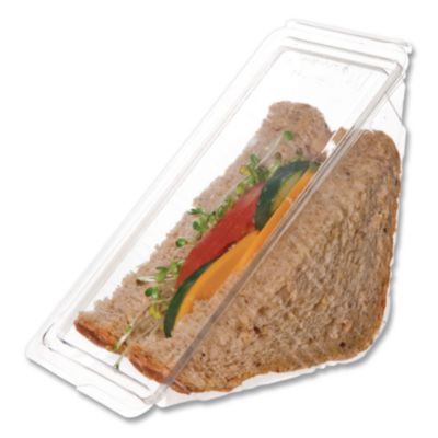 Eco-Products® Compostable Takeout Wedge Sandwich Containers