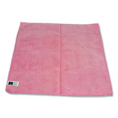 Premium Weight Microfiber Dry Cloths, 16 X 16, Pink, 12/pack