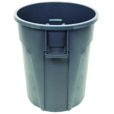 Value-Plus Containers, 20 gal, Low-Density Polyethylene, Gray
