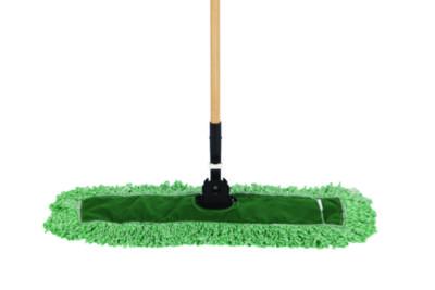 Microfiber Looped-End Dust Mop Heads, 48 x 5, Green, 12/Carton