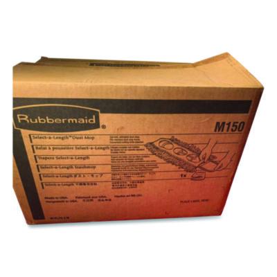 Cut To Length Dust Mops, Cotton, White, Cut-End, 5 x 40 Ft, 1 Box