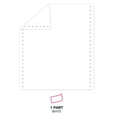 Printout Paper, 1-Part, 20 lb Bond Weight, 9.5 x 11, White, 2,300/Carton