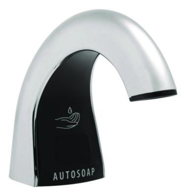 TC OneShot Dispenser, 1,600 mL, 6.8 x 9.8 x 13.8, Polished Chrome/Black