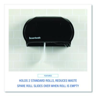 Standard Twin Toilet Tissue Dispenser, 13 x 6.75 x 8.75, Black