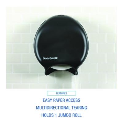 Single Jumbo Toilet Tissue Dispenser, 11 x 6.25 x 12.25, Black