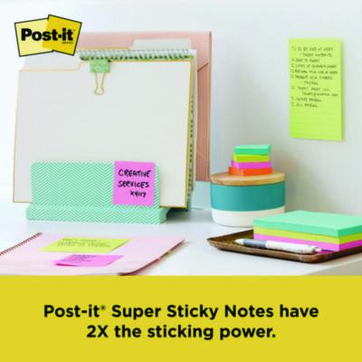 Office Essentials Kit, 7 Pads Assorted Super Sticky Notes, 1 Pack Flags, Roll Magic Tape, Roll Super-Hold Tape, 1 Scissors