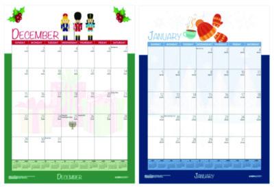Academic Year Recycled Seasonal Wall Calendar, Illustrated Seasons Artwork, 12 x 16.5, 12-Month (July to June): 2024 to 2025