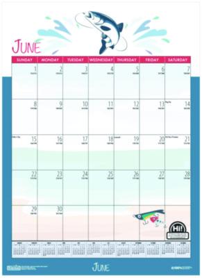 Academic Year Recycled Seasonal Wall Calendar, Illustrated Seasons Artwork, 12 x 16.5, 12-Month (July to June): 2024 to 2025