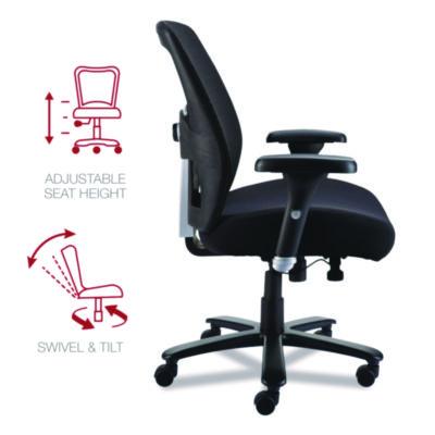 Alera Faseny Series Big and Tall Manager Chair, Supports Up to 400 lbs, 17.48