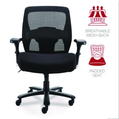 Alera Faseny Series Big and Tall Manager Chair, Supports Up to 400 lbs, 17.48