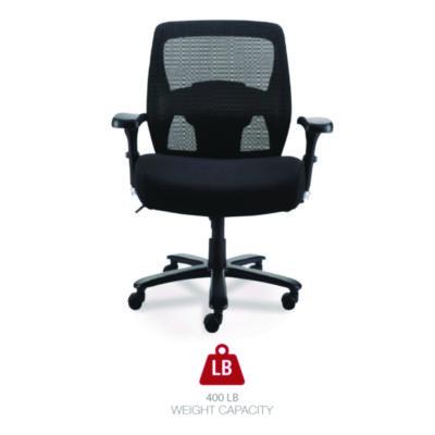 Alera Faseny Series Big and Tall Manager Chair, Supports Up to 400 lbs, 17.48