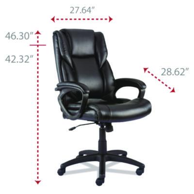 Alera Brosna Series Mid-Back Task Chair, Supports Up to 250 lb, 18.15