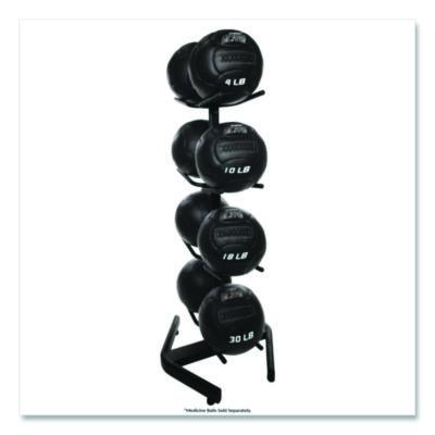 Champion Sports U-Ring Double Medicine Ball Tree, 28" x 28" x 60", Black (CSIDTM1) CSIDTM1