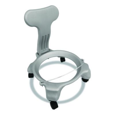 Champion Sports Kid%27s Ball Chair, Supports Up to 264 lb, 12.5" Seat Height, Blue Seat, Silver Base (CSIKDCH) CSIKDCH