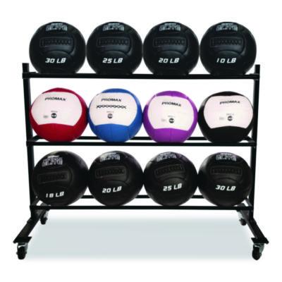 Champion Sports RPX Medicine Ball Rack, Metal, 220 lb Capacity, 18.5 x 62 x 45, Black (CSIRPXRACK) CSIRPXRACK