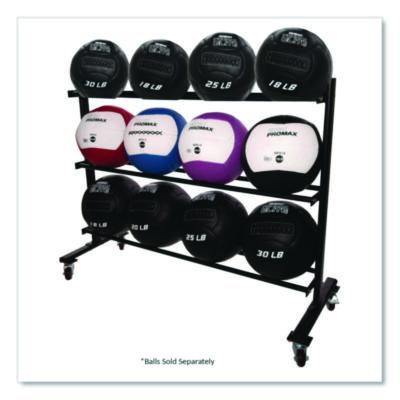 Champion Sports RPX Medicine Ball Rack, Metal, 220 lb Capacity, 18.5 x 62 x 45, Black (CSIRPXRACK) CSIRPXRACK