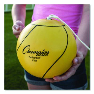 Champion Sports Deluxe Tether Ball Set, Tetherball/102" Cord/(4) 24" Telescoping Poles/Carry Bag/Pump with Needle (CSIDTBSET) CSIDTBSET
