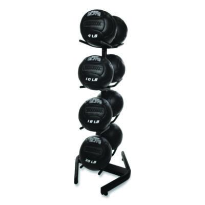 Champion Sports U-Ring Double Medicine Ball Tree, 28" x 28" x 60", Black (CSIDTM1) CSIDTM1