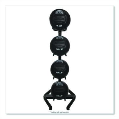Champion Sports U-Ring Double Medicine Ball Tree, 28" x 28" x 60", Black (CSIDTM1) CSIDTM1