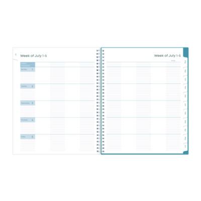 Ditsy Dapple Light CYO Cover Weekly/Monthly Lesson Planner, 2024-2025, Nine Classes, Multicolor Cover, (144) 11 x 8.5 Pages