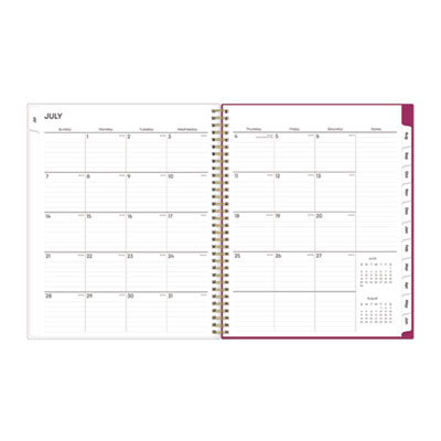 Mahalo Academic Year Create-Your-Own Cover Weekly/Monthly Planner, Floral Artwork, 11 x 8.5, 12-Month (July-June): 2024-2025