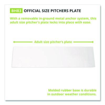 Champion Sports Official Size Pitcher%27s Plate with Anchor, 24" x 6" (CSIBH83) CSIBH83