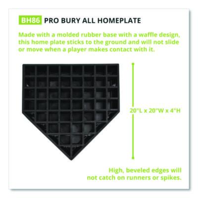 Champion Sports Pro Bury All Homeplate, 20" x 20" x 4" (CSIBH86) CSIBH86
